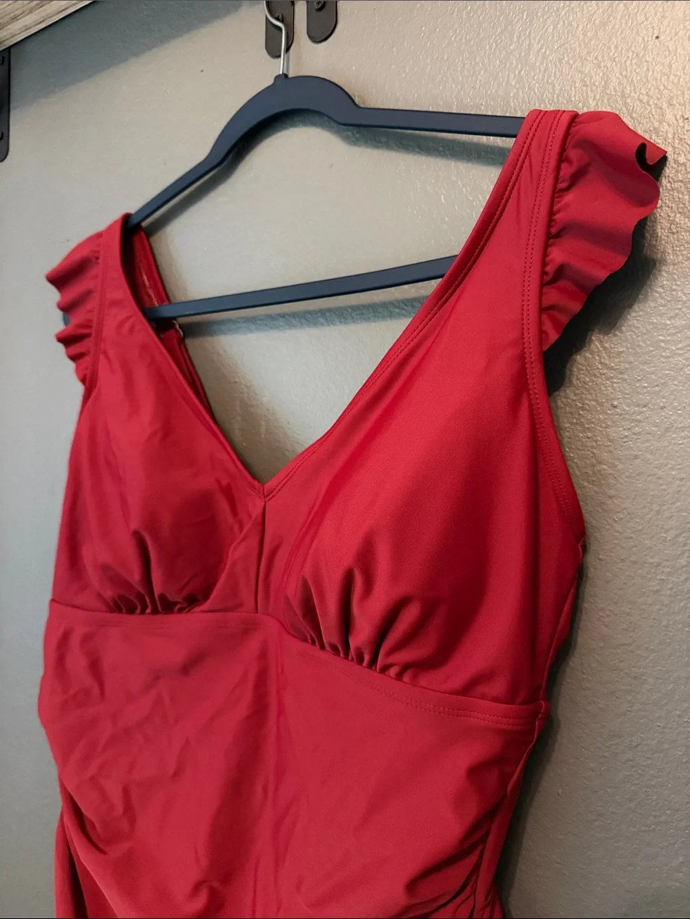Kona Sol Ruffled Ruched One Piece